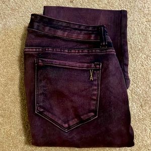 Perfect Maroon Skinny Jeans. Soft hand feel, stretchy fit. Great addition!
